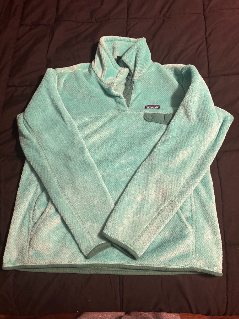 Patagonia Women's Aqua Pullover Fleece with Stand Collar